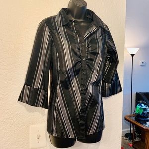 Cotton Express back and silver blouse